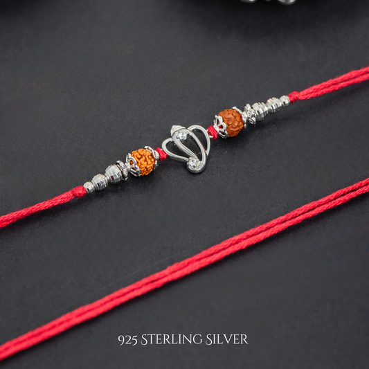 Cut Out Ganesh 925 Sterling Silver Designer Laxmi String