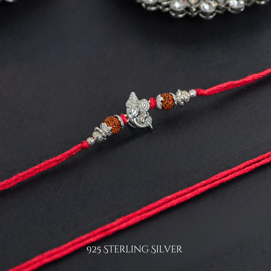 Ganesh 925 Sterling Silver Designer Laxmi String