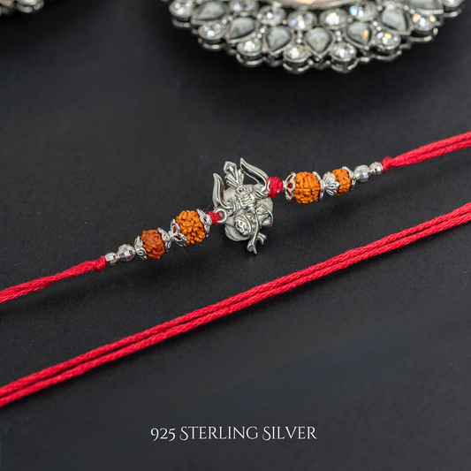 Trishul 925 Sterling Silver Designer Laxmi String