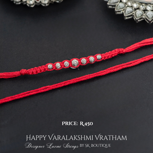Knotted 925 Sterling Silver Designer Laxmi String