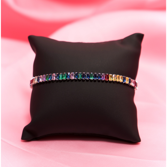 Blue Tennis Bracelet