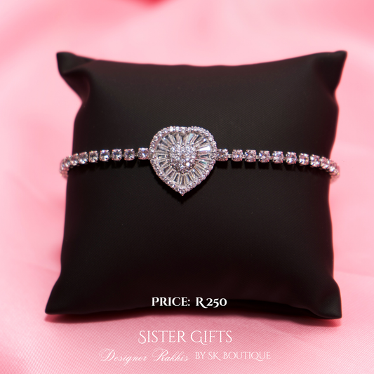 Heart Tennis Bracelet