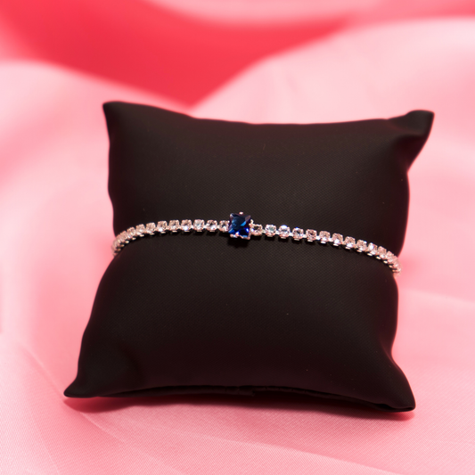 Rectangular Center Tennis Bracelets