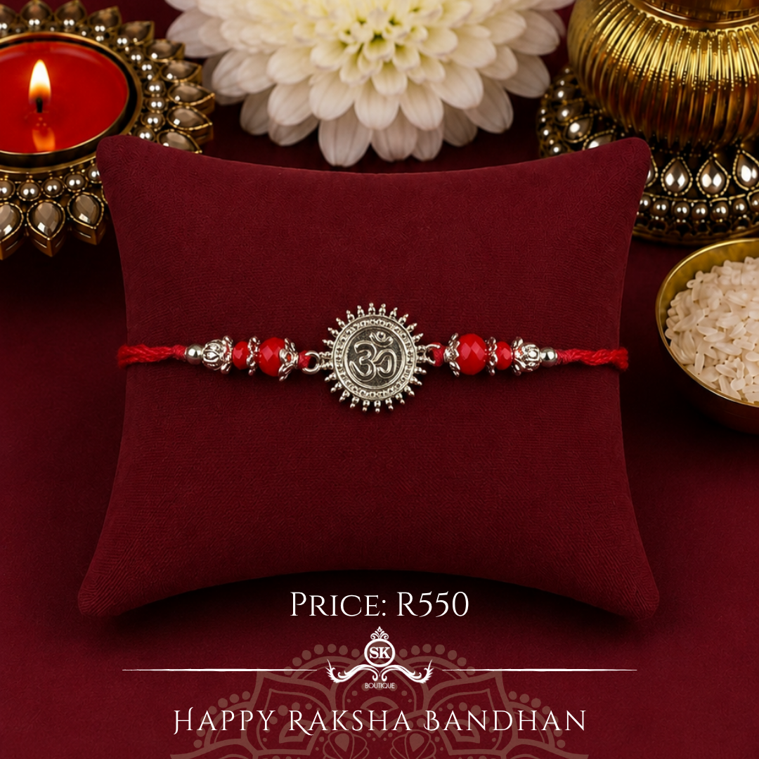 Aum 925 Sterling Silver Desigenr Rakhi