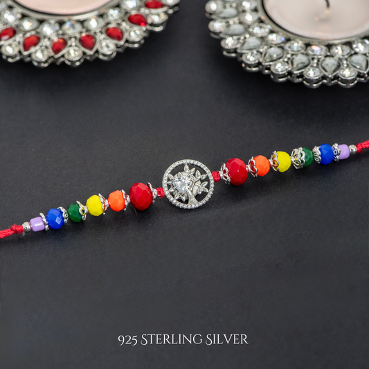 Pride Heart 925 Sterling Silver Designer Rakhi