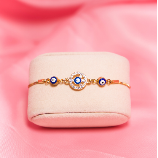 Peace with Evil Eye Swarovski Balo Bracelet