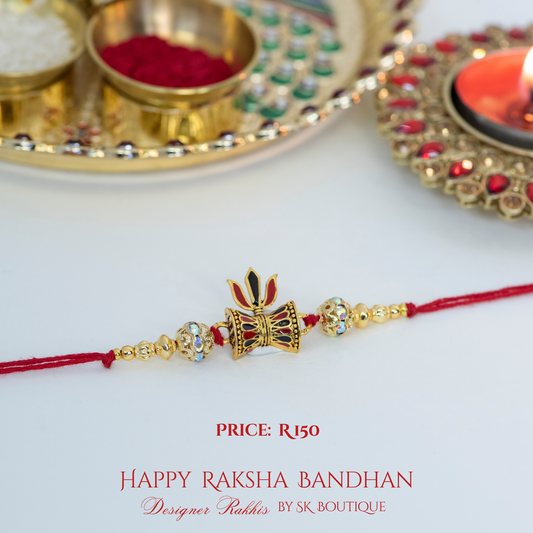 Red Damru Designer Rakhi