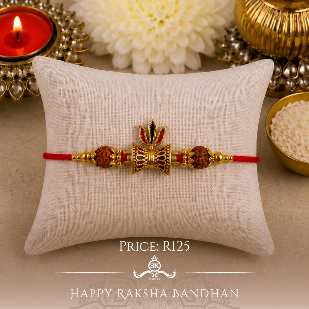 Damru with Rudraksh Designer Rakhi