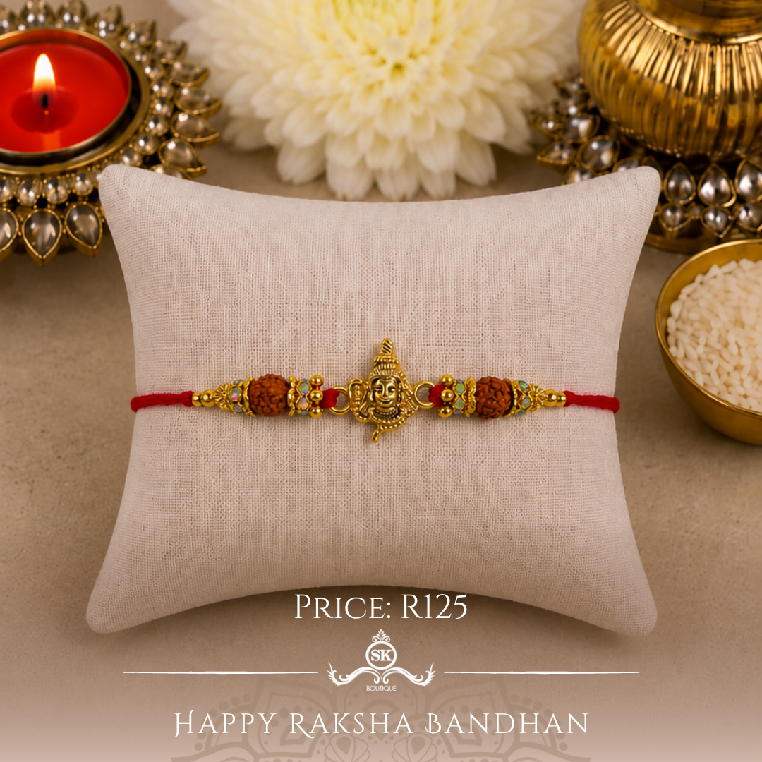 Lord Shiva with Rudraksh Designer Rakhi