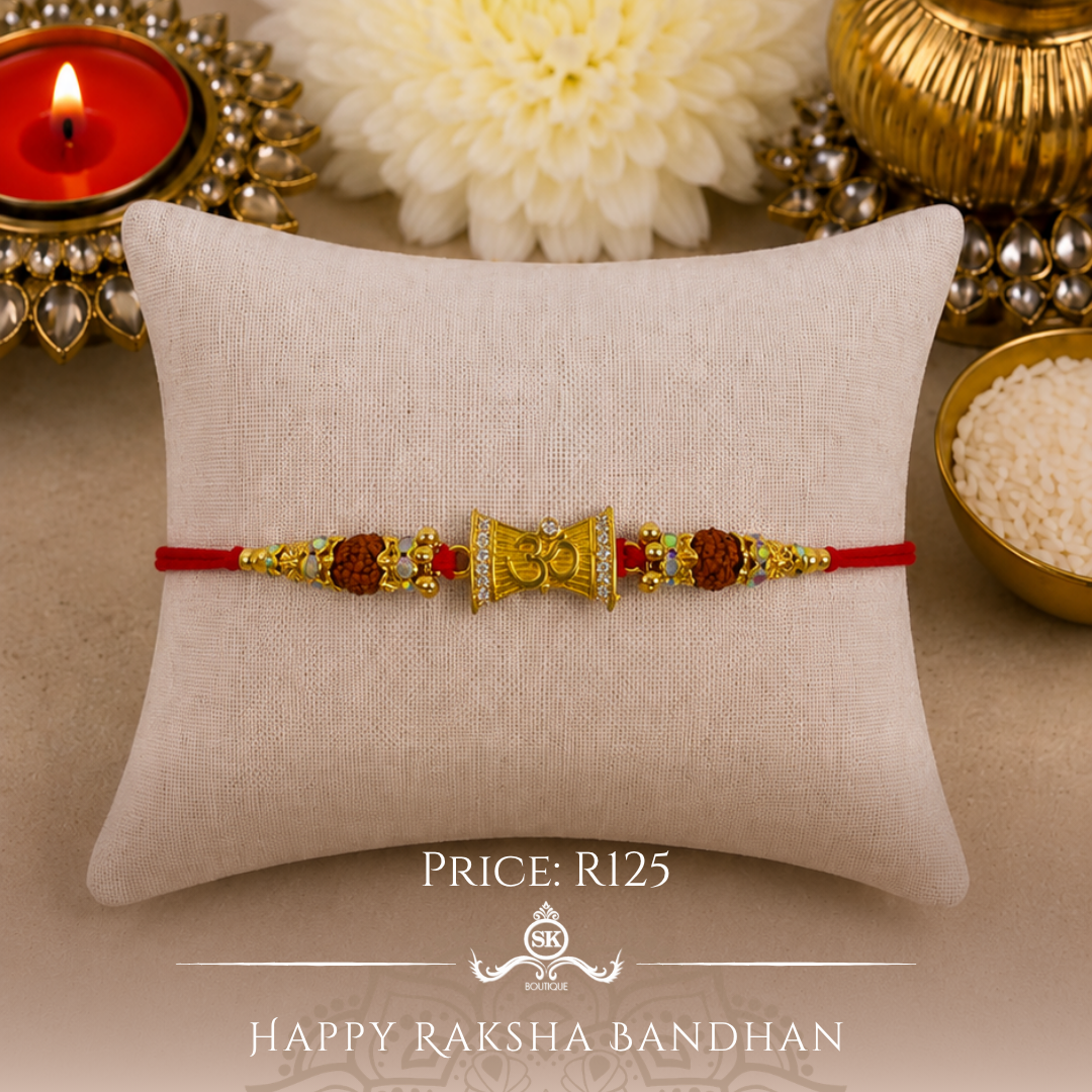 Aum in Damru with Rudrash Designer Rakhi