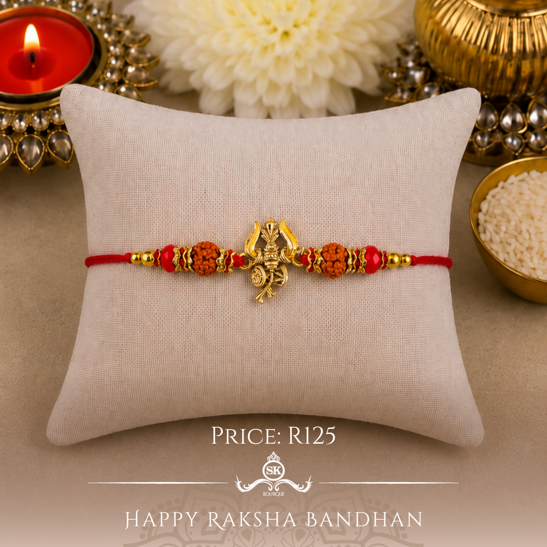 Trishul with Rudraksh Designer Rakhi