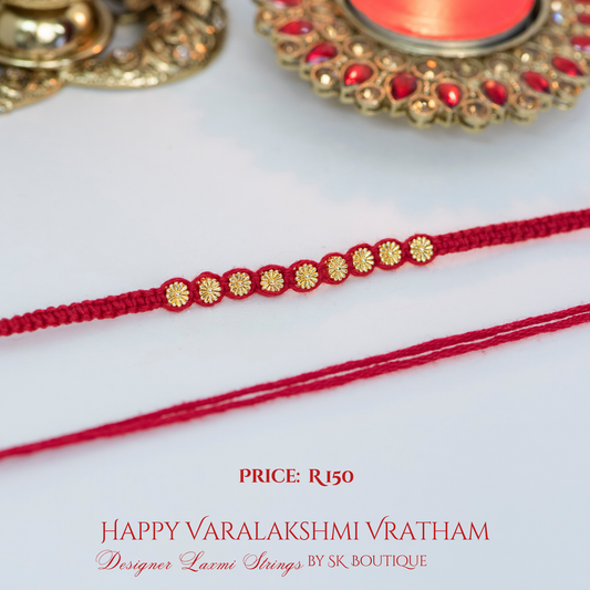 Floral Beaded Knotted Designer Laxmi String