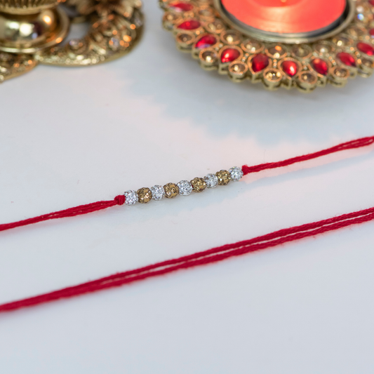 9 Gold & Silver Swarovski Designer Laxmi String