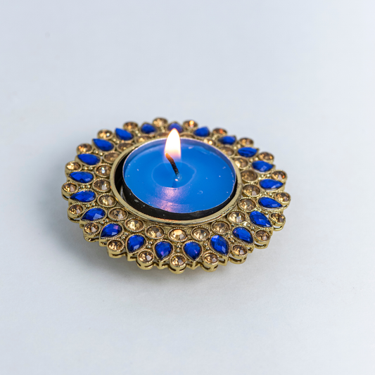 Green & Gold Complex Diya