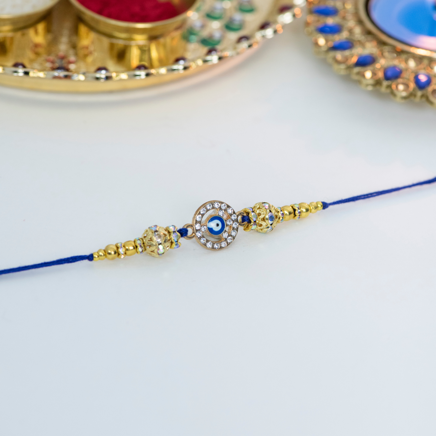 Peace Evil Eye Designer Rakhi