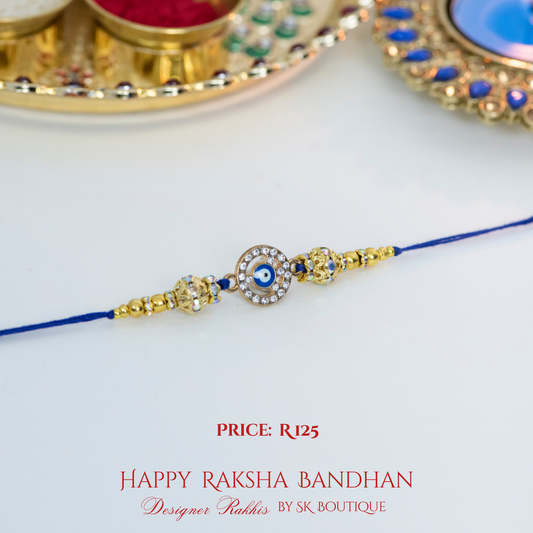 Peace Evil Eye Designer Rakhi