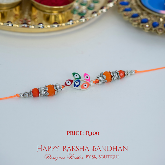 Leaf Evil Eye Designer Rakhis
