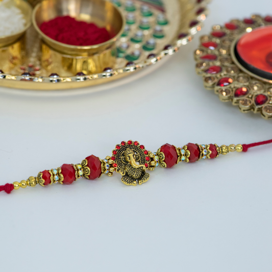 Ganesha with Elephants Designer Rakhi