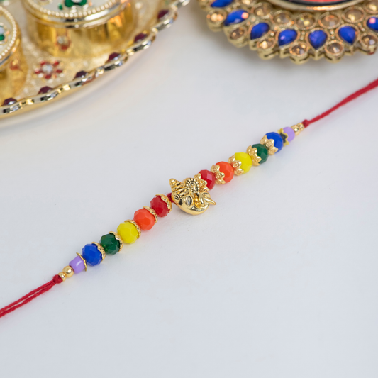 Pride Aum with Damru Designer Rakhi