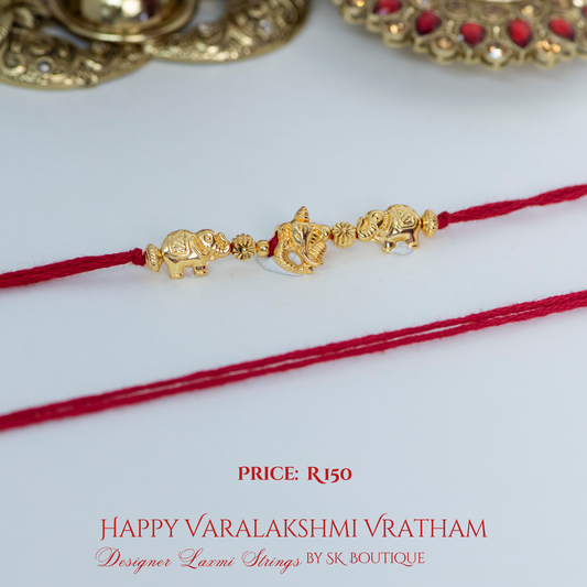 Ganesha with Elephants Designer Laxmi String