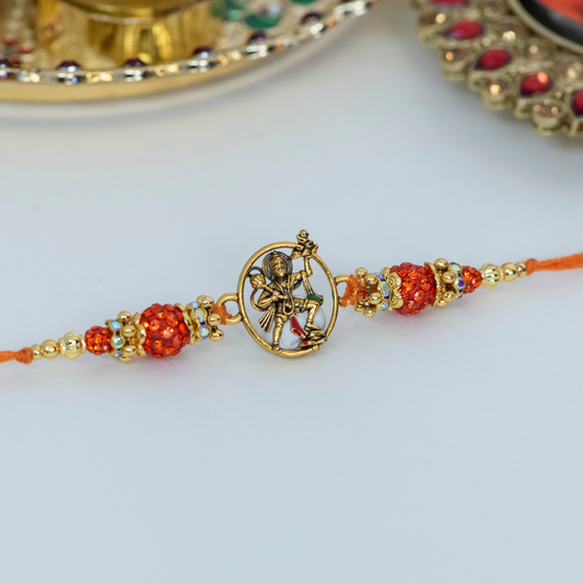 Hanuman with Jhumki Designer Rakhi