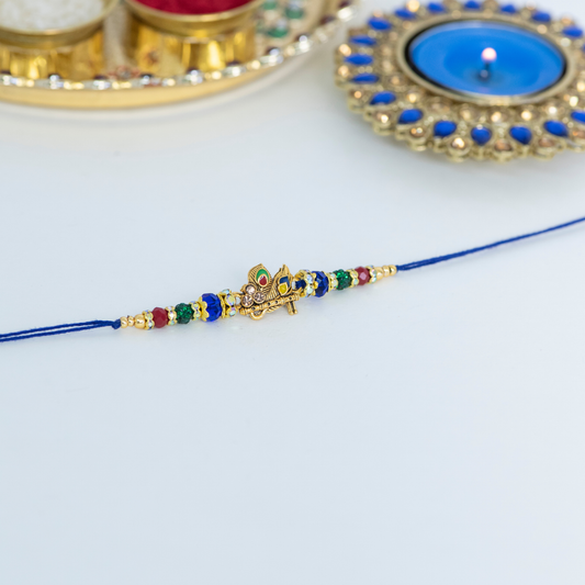 Colurful Flute Designer Rakhi