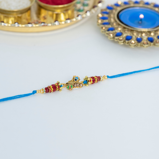 Colurful Flute Designer Rakhi