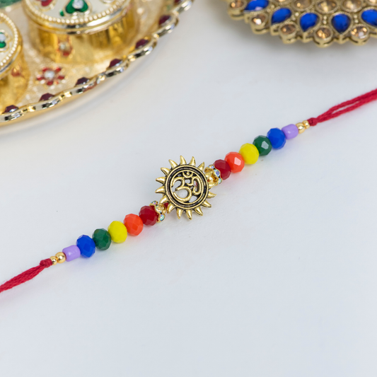 Aum with Damru Pride Designer Rakhi