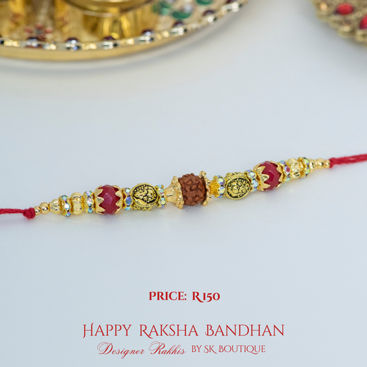 Rudraksh with Ganesh Designer Rakhi