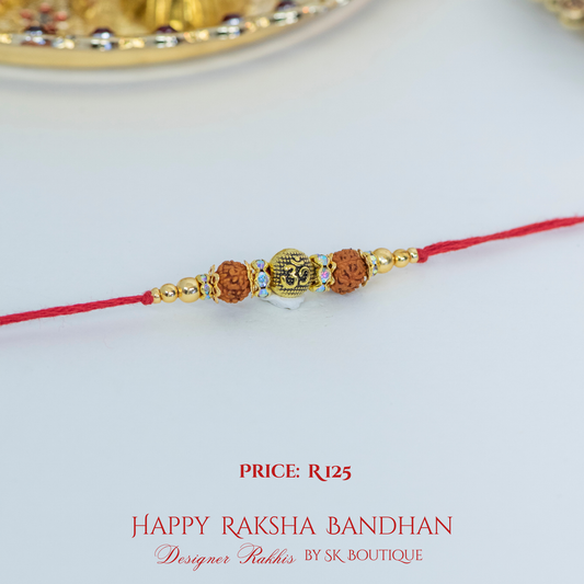 Aum with Rudraksh Designer Rakhi
