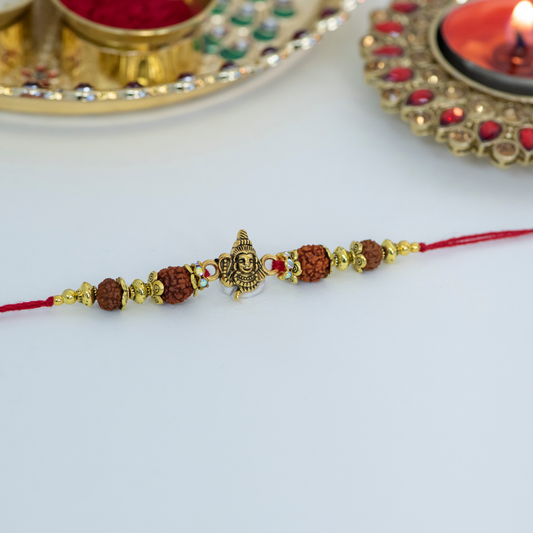 Lord Shiva with Elephants Designer Rakhi