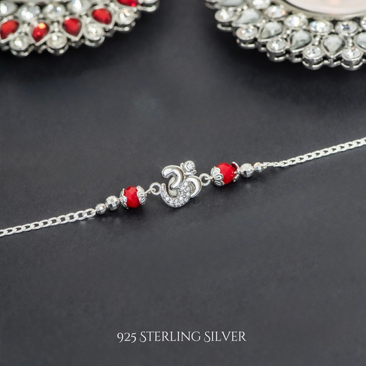 Aum 925 Sterling Silver Designer Bracelet