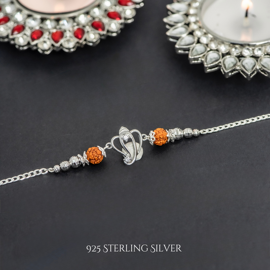 Cutout Ganesh 925 Sterling Silver Designer Bracelet