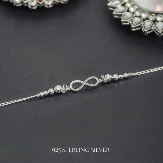 Small Infinity 925 Sterling Silver Designer Bracelets