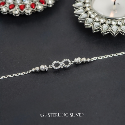 Large Infinity 925 Sterling Silver Designer Bracelets