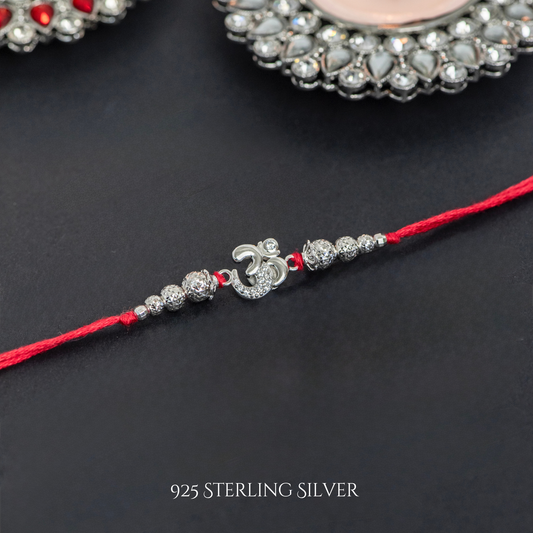 Aum 925 Sterling Silver Desigenr Rakhi