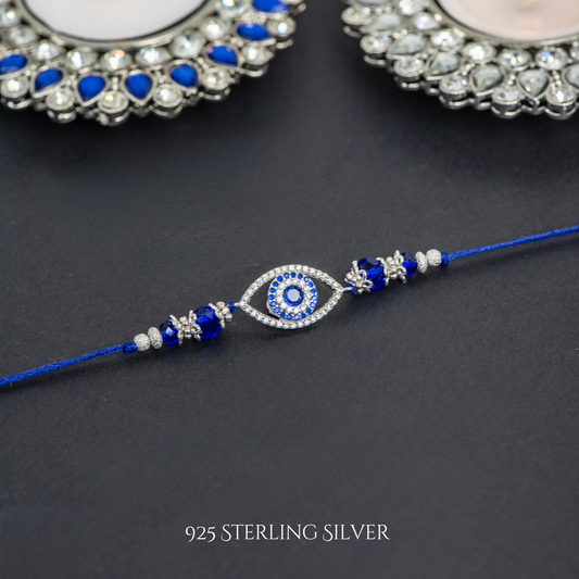 Evil Eye 925 Sterling Silver Designer Rakhi