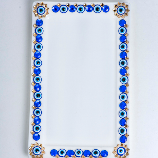 Evil Eye Designer Ceramic Tray