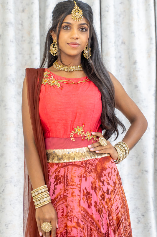 Printed Chiffon Punjabi Set