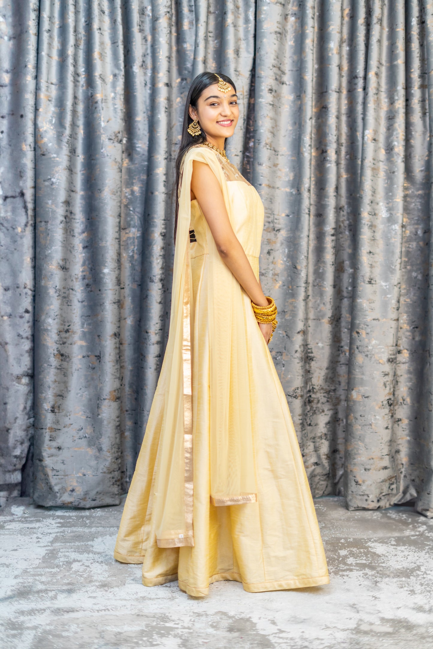 Cream Raw Silk Punjabi Set