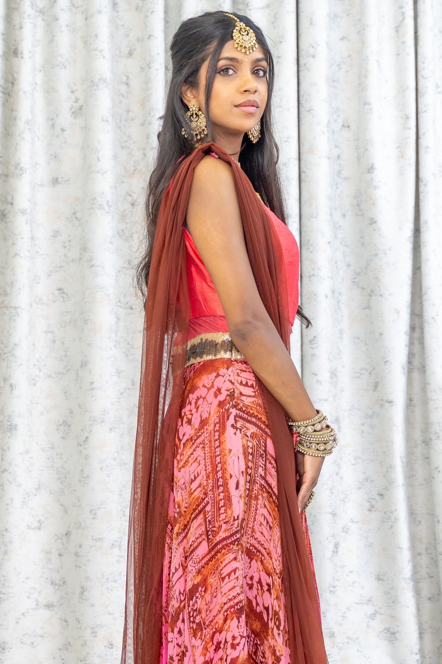 Printed Chiffon Punjabi Set