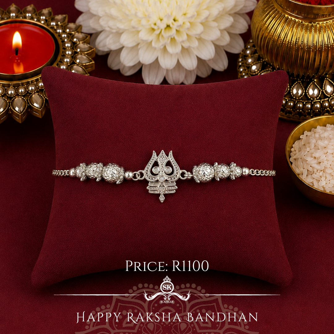Trishul 925 Sterling Silver Designer Bracelet