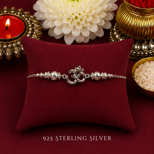 Aum 925 Sterling Silver Designer Bracelet