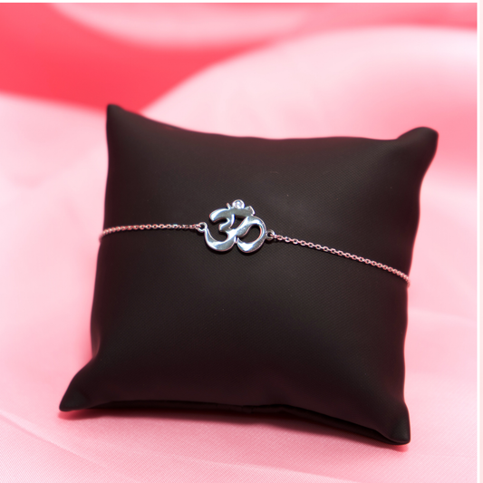 Aum Sterling Silver Bracelet