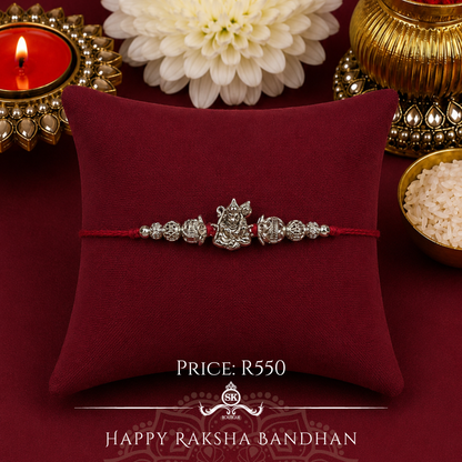 Hanuman Ji Sterling Silver Designer Rakhi