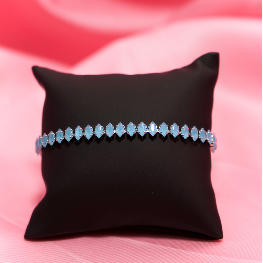 Blue Tennis Bracelet
