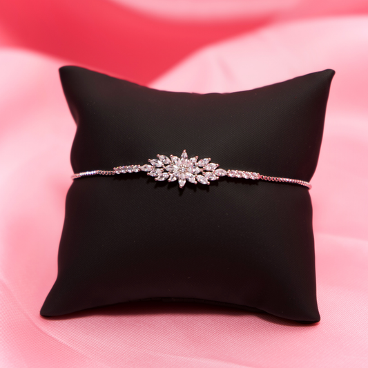 Cluster Flower Bolo Bracelet