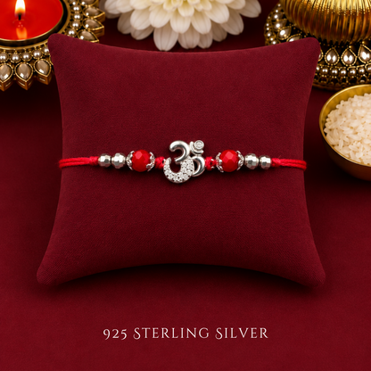 Aum 925 Sterling Silver Desigenr Rakhi
