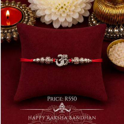 Aum 925 Sterling Silver Desigenr Rakhi