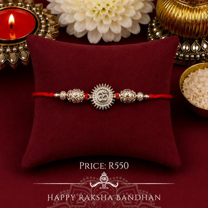 Aum 925 Sterling Silver Desigenr Rakhi